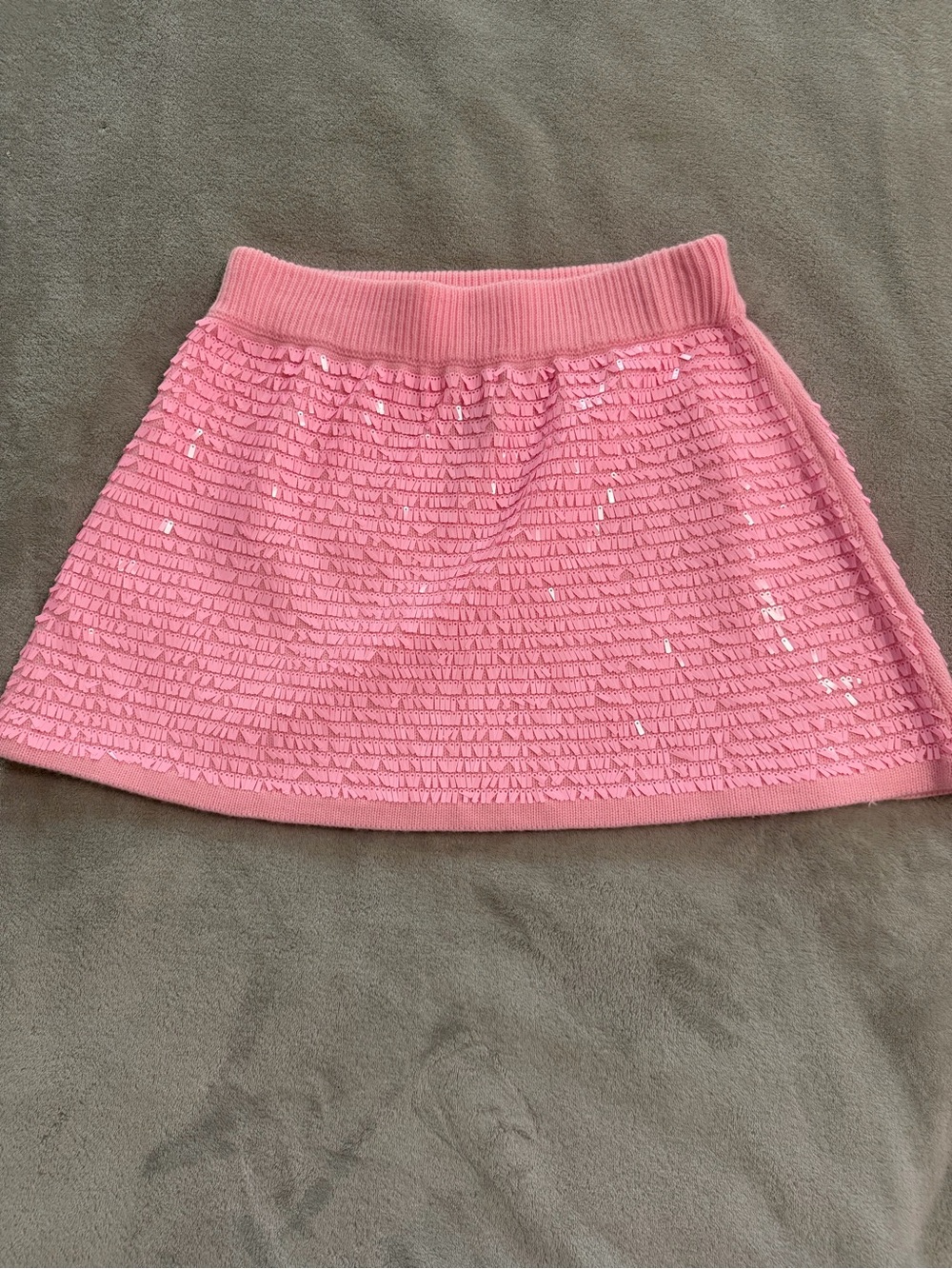 QUEEN OF SPARKLES Pink Ruffled Circle Skirt